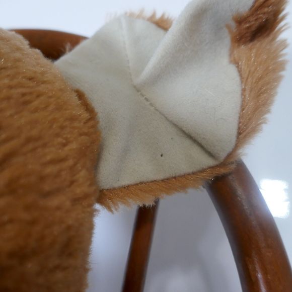 BUILD A BEAR Brown Puppy Dog Floppy Ears Eye Patch Stuffed Animal Plush - Picture 7 of 10